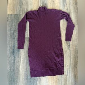 Banana Republic Long Sleeve Knit dress mock neck long sleeve XS stretch mid leng